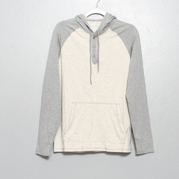 Flag and anthem madflex nwt gray heather lightweight hoodie tee - Picture 1 of 8